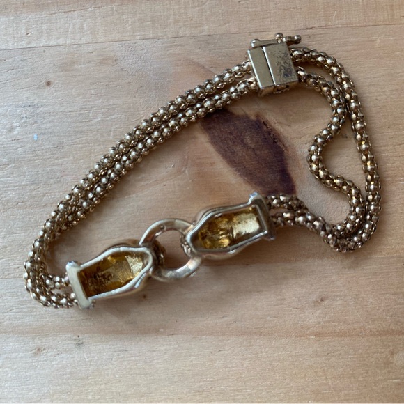 Gold Lion Head Bracelet - Picture 4 of 5